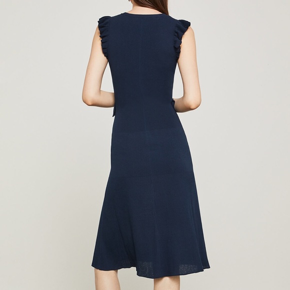 BCBG Max Azria Ruffle-Trimmed Sweater Dress - Picture 3 of 4